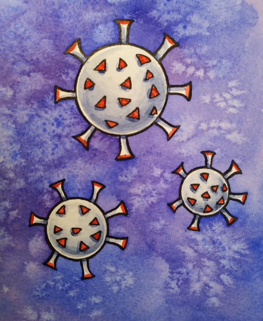 illustration of the novel coronavirus