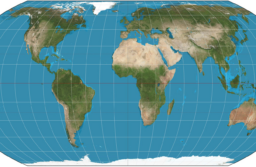 Image showing the Equal Earth projection. Image from Wikipedia