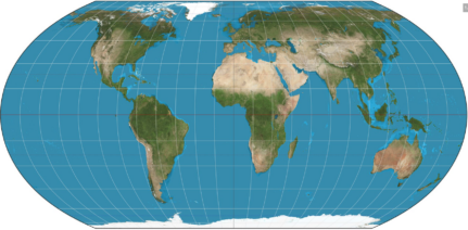 Image showing the Equal Earth projection. Image from Wikipedia